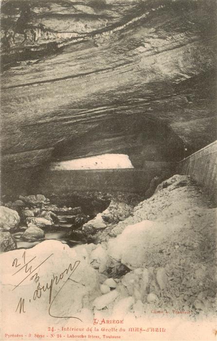 Le Mas-d-Azil 09 Ariege Interieur de la Grotte du Mas-d'Azil