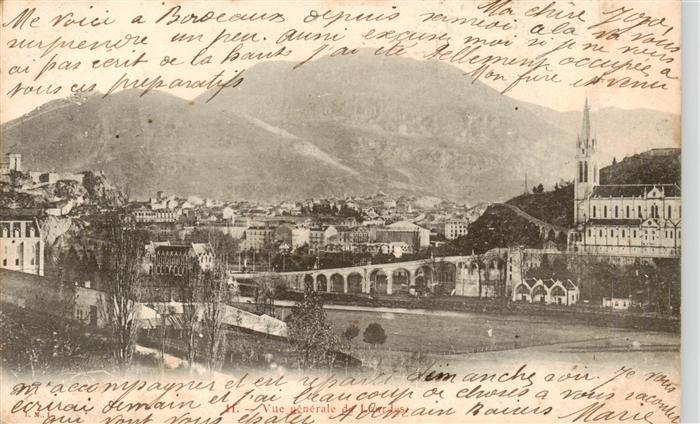 Lourdes 65 Vue generale de Lourdes