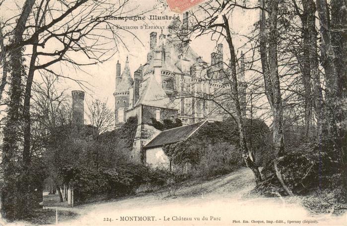 Montmort 71 Le Chateau vu du Parc