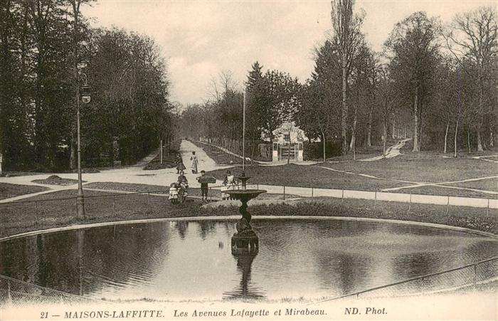 Maisons-Laffitte 78 Yvelines Les Avenues Lafayette et Mirabeau