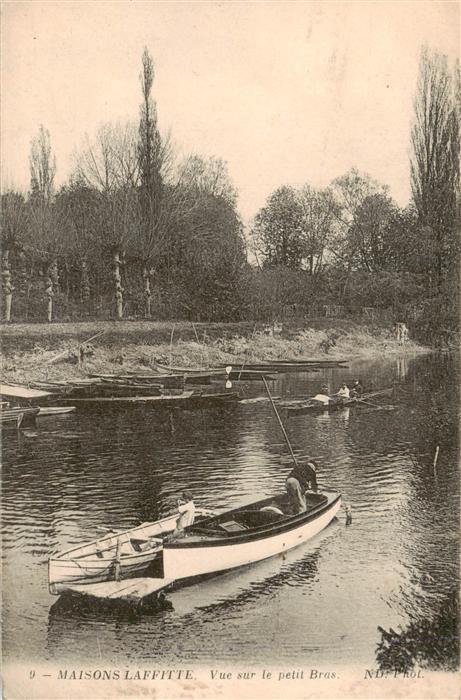 Maisons-Laffitte 78 Yvelines Vue sur le petit Bras