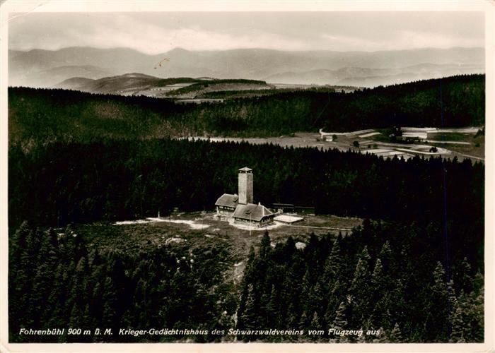 Fohrenbuehl Lauterbach Krieger Gedaechtnishaus des Schwarzwaldvereins