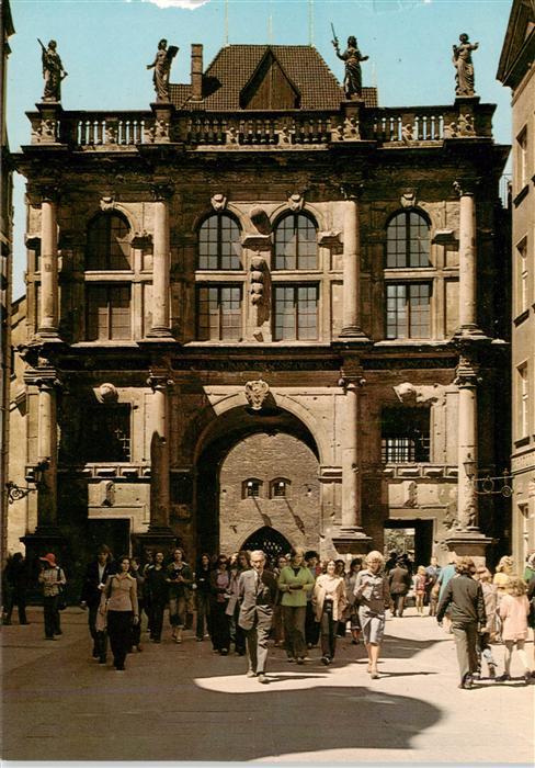 Gdansk Danzig PL Renesansowa Zlota Brama wzniesiona w latach wg projektu Abraham