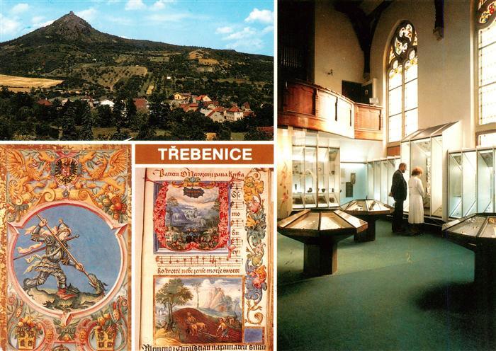 Trebenice Trebnitz Boehmen CZ Celkovy pohled s hradem Kostalovem Muzeum ceskeho