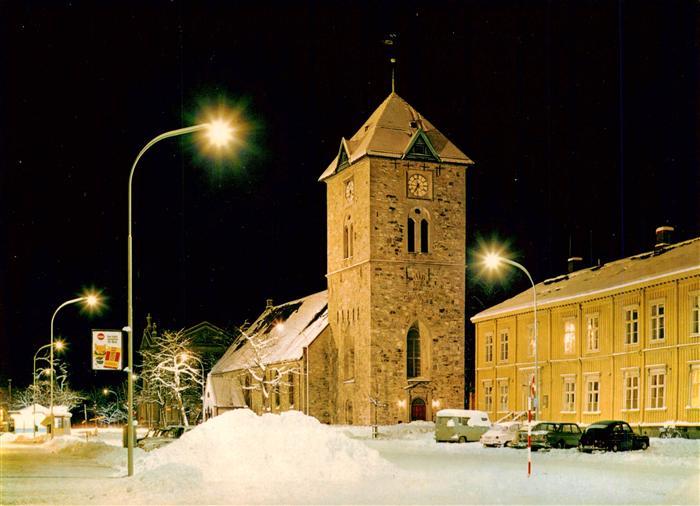 Trondheim Trondhjem Norge Vintermart ved Var Frue kirke