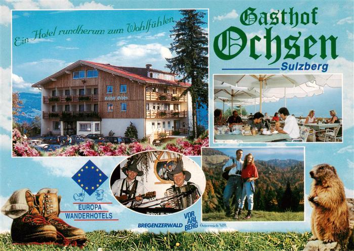 Sulzberg Vorarlberg AT Gasthof Ochsen Gastraum Panorama Biber