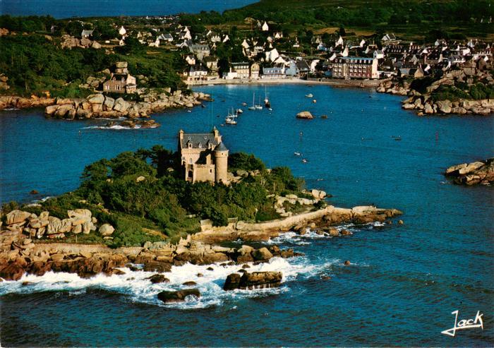 Costaeres 22 Cotes-d Armor Le Chateau de Costaeres Vue aerienne