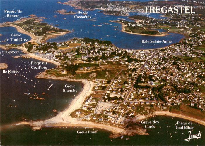 Tregastel 22 Cotes-d Armor Vue aerienne
