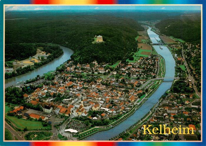 Kelheim Donau am Zusammenfluss von Altmuehl und Donau