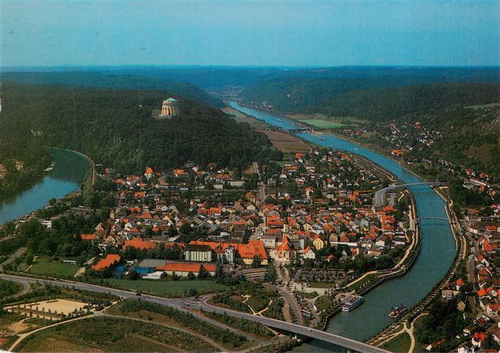 Kelheim Donau am Zusammenfluss von Donau und Altmuehl