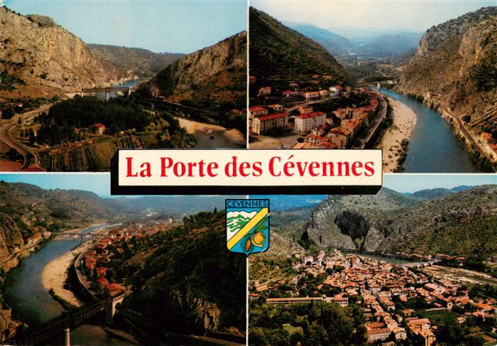 Anduze 30 Gard La Porte des Cevennes Vue aerienne