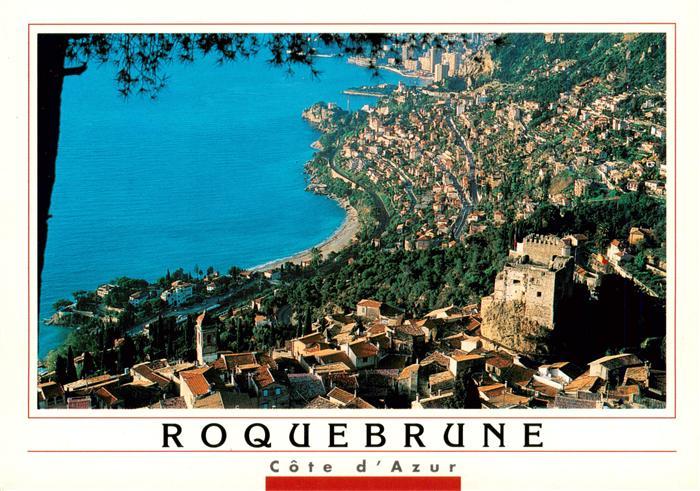Roquebrune 06 Alpes-Maritimes Panorama Burgruine Kueste