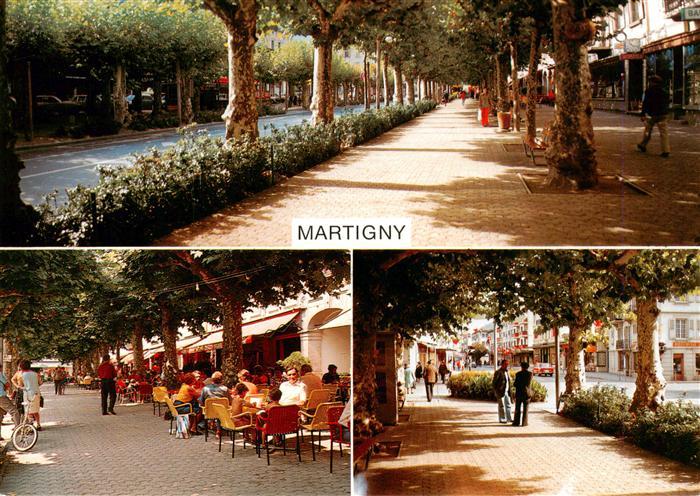 Martigny  Martinaco VS Place Centrale et ses platanes