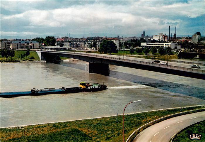 Strasbourg  Strassburg 67 Bas-Rhin Pont de l'Europe Europabruecke ueber dem Rhei