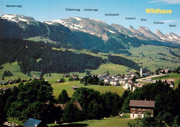 Wildhaus  SG Panorama Blick gegen Churfirsten