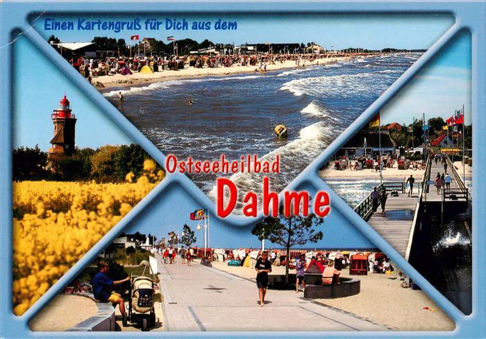Dahme  Ostseebad Holstein Strand Leuchtturm Promenade Seebruecke
