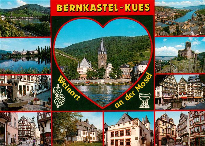 Bernkastel-Kues Berncastel Motive Altstadt Malerischer Weinort an der Mosel Pano