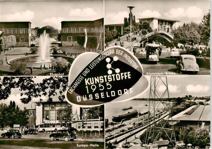 DuessELDORF  CITY Ehrenhof Aluminium-Bruecke Europa-Halle Ausstellungshallen am