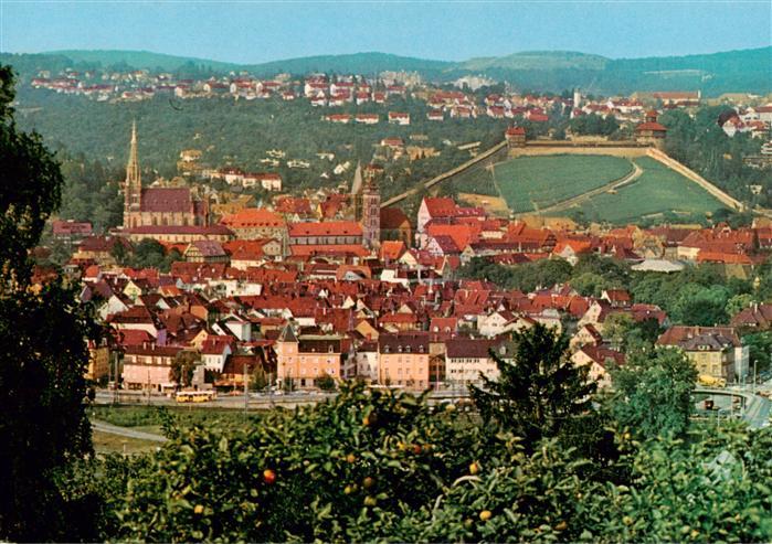 Esslingen  Neckar Blick zur Stadt