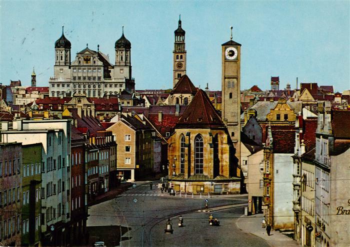 Augsburg Jakobskirche Rathaus Perlachturm