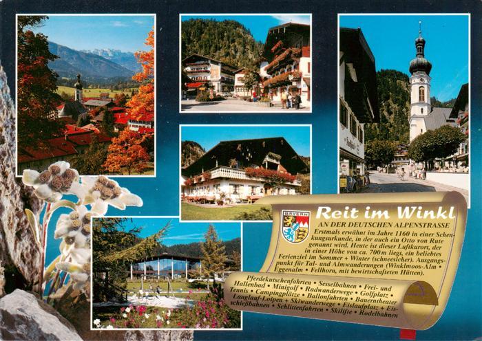 Reit Winkl Teilansichten Luftkurort in den Bayerischen Alpen