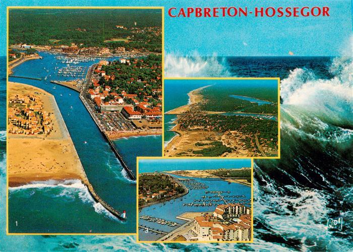 Capbreton Vue aérienne la côte à Hossegor Port Résidences Mille Sabords