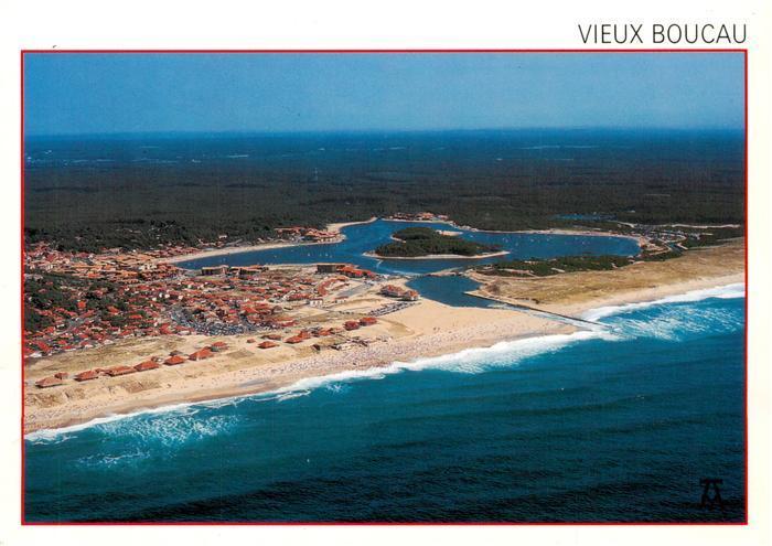 Vieux-Boucau-les-Bains 40 Landes Port d'Albret la plage et la fôret landaise vue