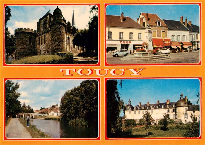 Toucy 89 Yonne Eglise Place Larousse Bords de l'Ouanne Château