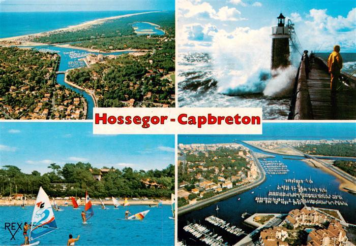 Hossegor Soorts-Hossegor 40 Landes Luftaufnahmen Hafen Leuchtturm Mole Surfen