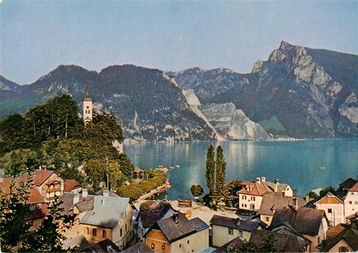 Traunkirchen AT Panorama Traunsee Alpen