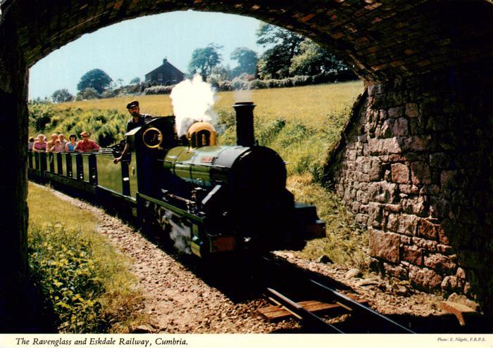 Cumbria UK The Ravenglass and Eskdale Railway Dampflokomotive