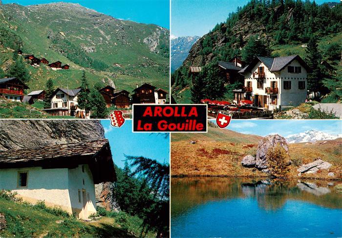 Arolla VS Teilansichten Hotel Restaurant La Gouille Bergsee