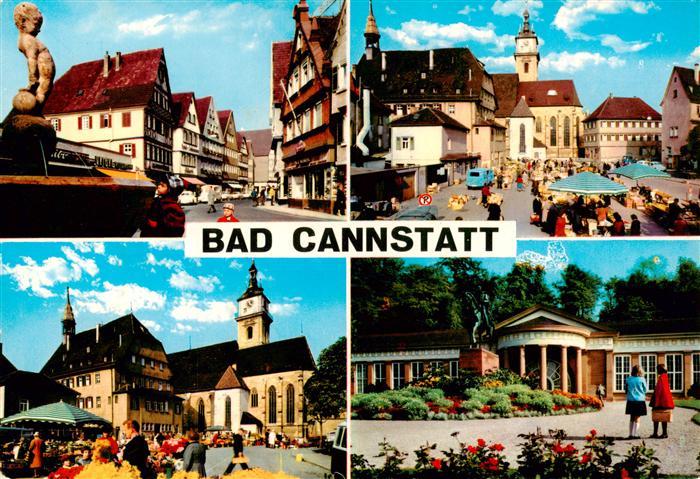 Bad Cannstatt Motive Stadtzentrum Altstadt Marktplatz Kirche Park