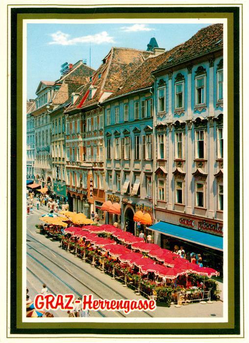 Graz  Steiermark AT Herrengasse Strassencafés