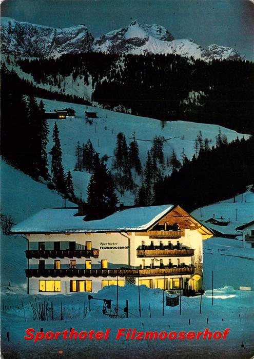 Filzmoos AT Sporthotel Filzmooserhof Winterpanorama Nachtaufnahme