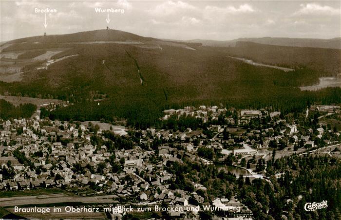 Braunlage Harz Panorama Blick zum Brocken und Wurmberg