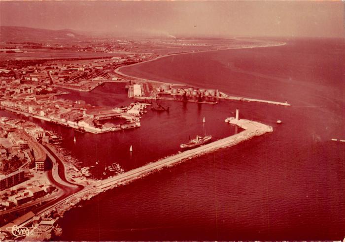 Sete Cette 34 Le port et la côte vue aérienne