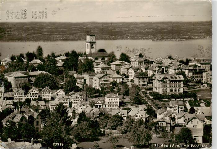 Heiden AR Stadtpanorama mit Blick auf den Bodensee