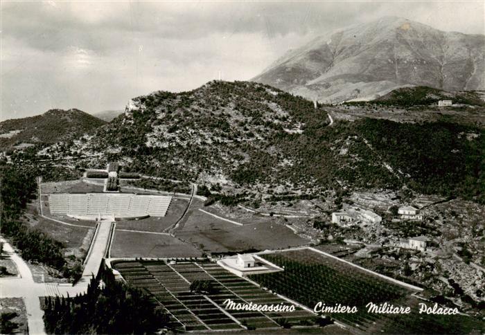 Montecassino Cassino IT Cimitero Militare Polacco veduta aerea