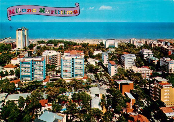 Milano Marittima Cervia IT Panorama Blick zum Strand