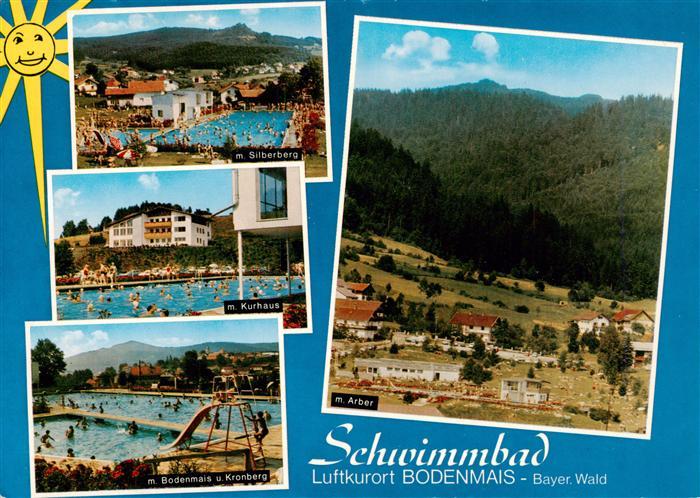 Bodenmais Panorama Blick zum Arber Freibad Kurhaus