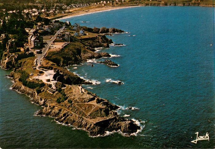 Saint-Lunaire Pointe du Décollé et plage de Longchamp vue aérienne