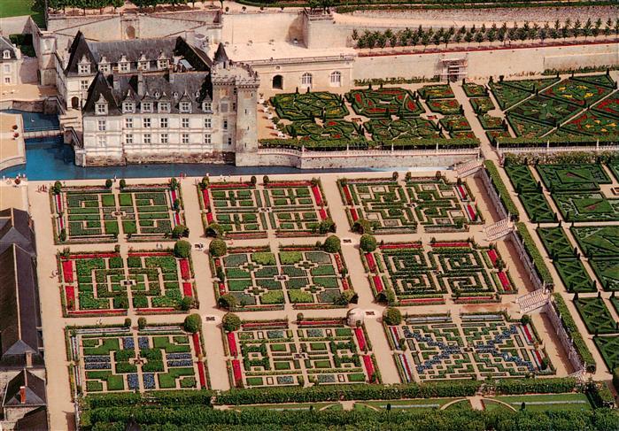 Villandry 37 Indre-et-Loire Château Collection Les Châteaux de la Loire vue aéri