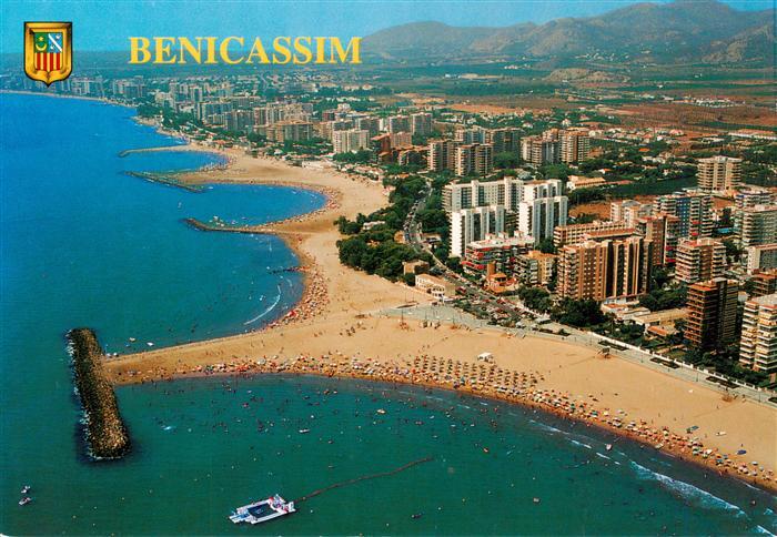 Benicassim Castello de-la-Plana Valenciana ES Kuestenpanorama Strand Hotels