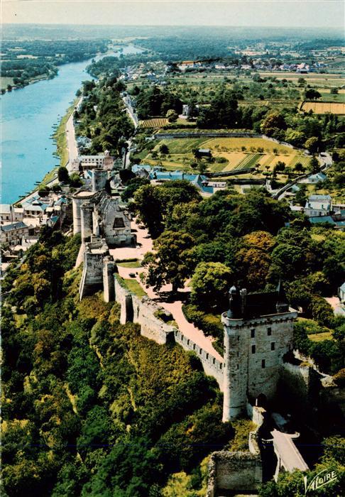 Chinon 37 Indre et Loire Le Chateau Vue aerienne
