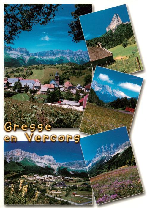 Gresse-en-Vercors 38 Isere Le Village le Mont Aiguille les Deux Soeurs les Dolom