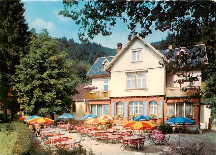 Freiburg Breisgau Waldrestaurant Pension St Ottilien Terrasse