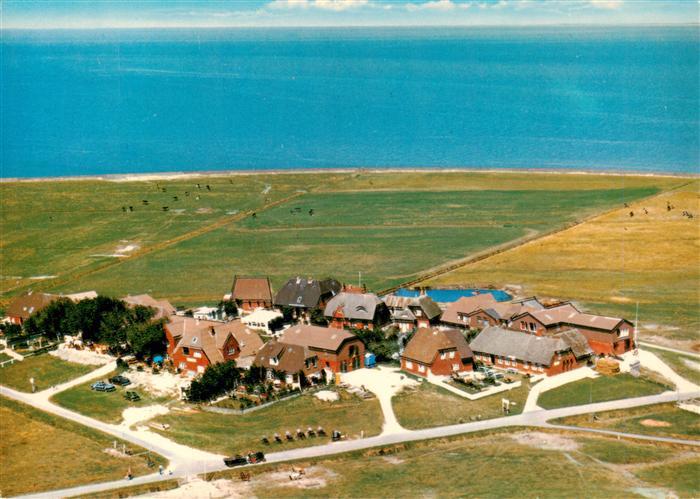 Hallig Hooge Backenswarft Fliegeraufnahme