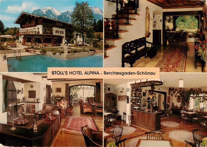 Schoenau Berchtesgaden Stoll’s Hotel Alpina Schwimmbad Gastraeume