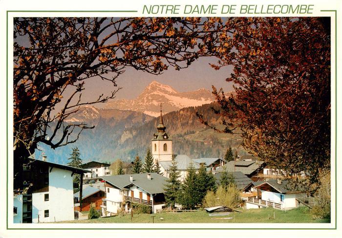 Notre-Dame-de-Bellecombe La station face au Mont Charvin